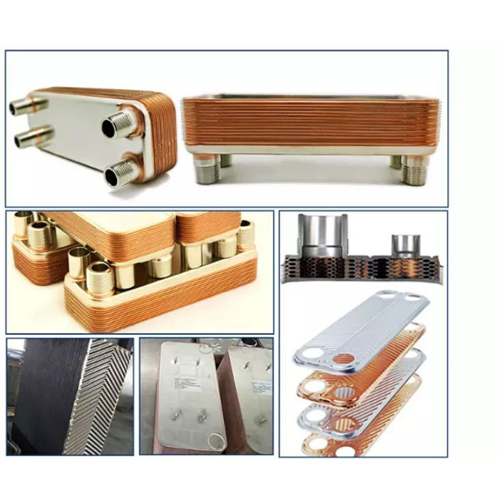 Copper Stainless Steel 80 Intercambiador de calor de placas soldadas